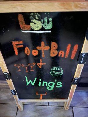 Football season and here and we have the wings , nachos  , Charcuterie ex.......