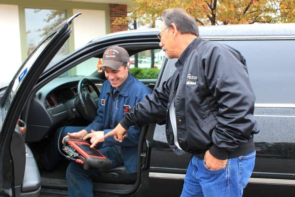 This man here is our Transmission Specialist and our very good customer!