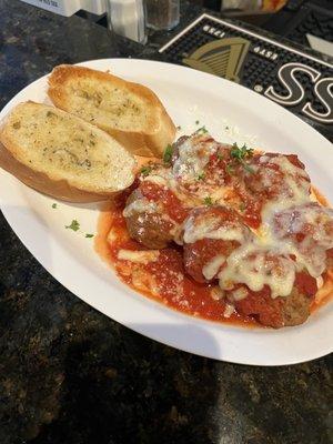 Happy hour meatballs ($9)