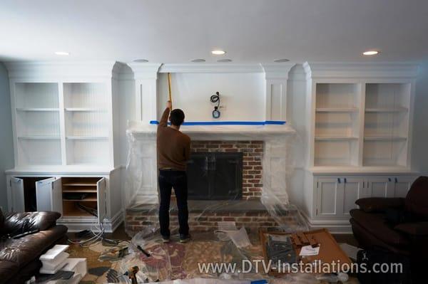 During home theater installation  https://goo.gl/w1DvaO