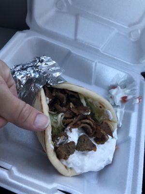 Nasty Dry traditional Pita... Gyro Gyro Gyro