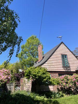 Chimney rebuild from the roofline up we completed