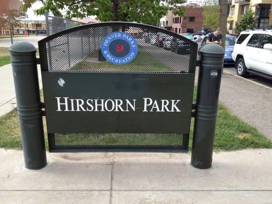 Hirshorn Park - signage