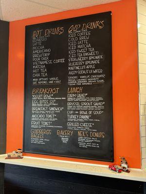 New menu board!