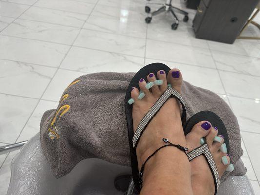 Loving this color for my pedicure