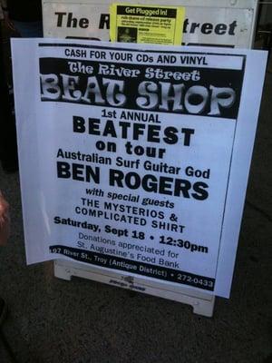 Beatfest signage.