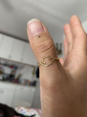 Permanent thumb ring