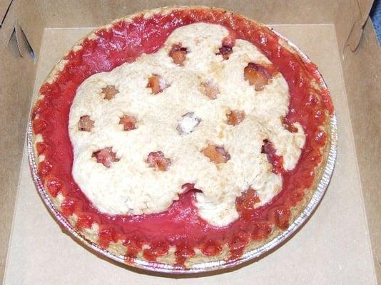 apple raspberry pie, still warm