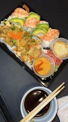 New Mexico roll (bottom) tiger roll (top)