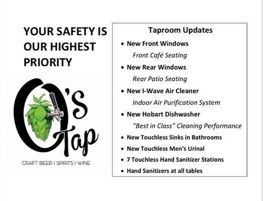 Everyone's safety is our highest priority, we're pleased with the progress with the Taprooms updates.... #staysafechicago