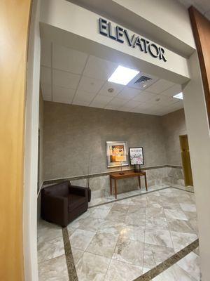 Second level elevator hallway, Dillard's Stones River Town Centre