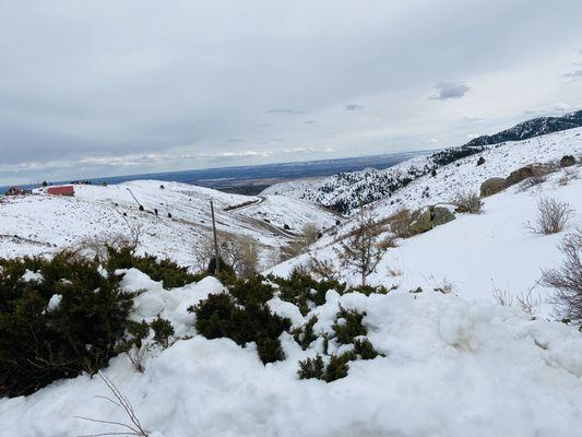 The view from the steps