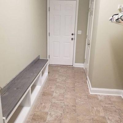 Bench for mud room