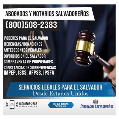 Salvadoran Lawyers and Notaries - Los Angeles