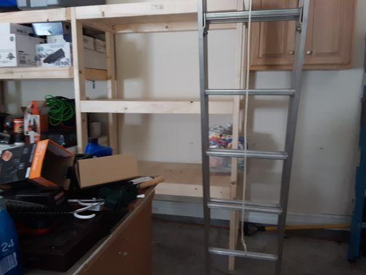 Economy garage shelving