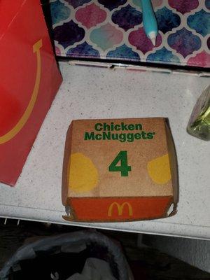 Normal box for nuggets...