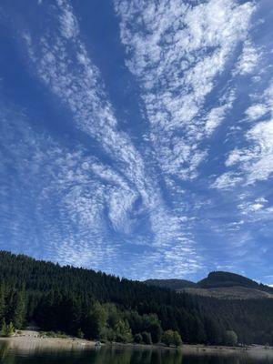 Interesting clouds today. We've had some windy conditions.