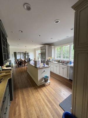 Before photo of kitchen renovation.