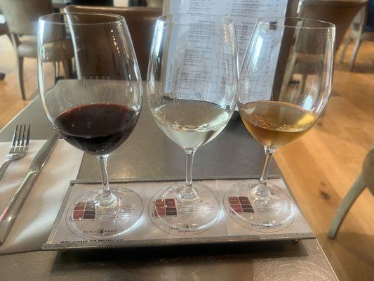 Flight of Michigan wines!