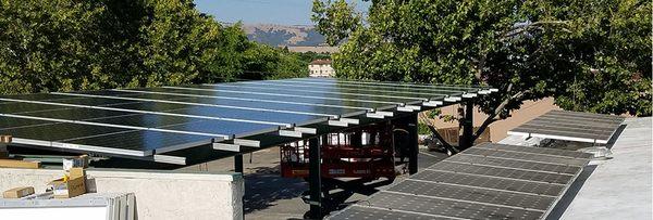 New solar panels upgrade resulting in net zero electricity consumption at this facility.