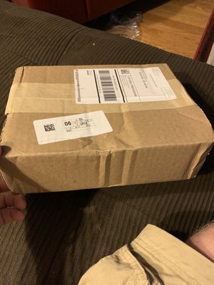 New shipping box