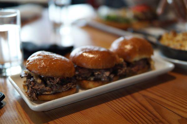 Cold waygu sliders