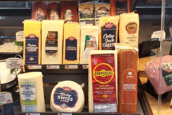 Premium deli cheeses