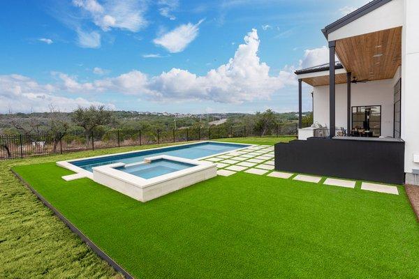 A recent artificial grass project by Southern Turf Co.