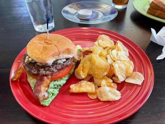 Blue cheese burger.