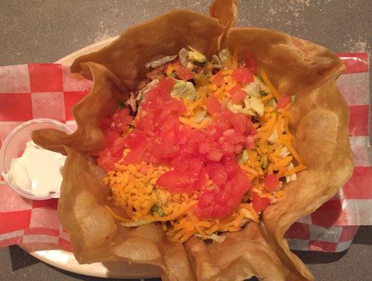 Taco Salad with Fajita Chicken