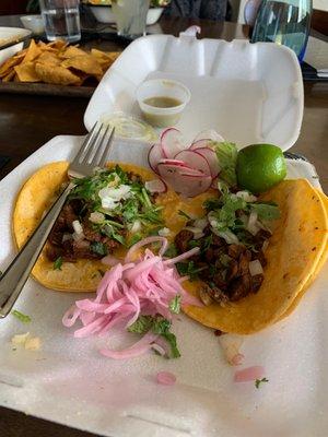 2 of 3 Asada Tacos--Hangry