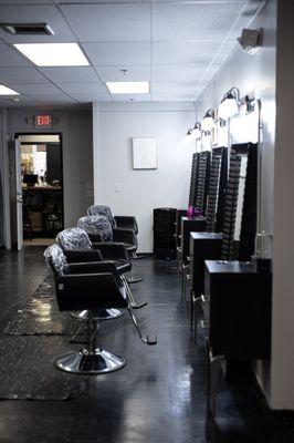 Full service salons Braids, silk press, wig, cut, color and more  Makeup artist on site and lash tech