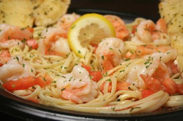 Shrimp scampi with Nick's home made garlic butter