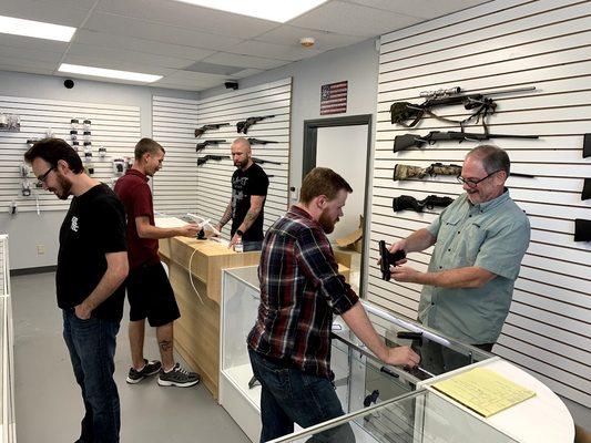 Inside - Custom Shop and Experience Staff - Veterans & Former Police Officers