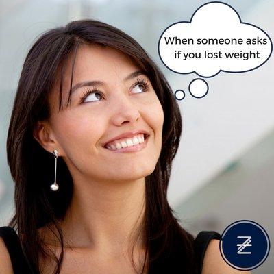 Oh hello!  Who remembers the moment when they got their first compliment after losing weight? It's seriously one of the best feelings!