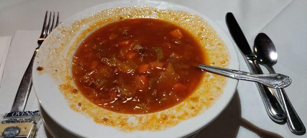 Beef cabbage soup