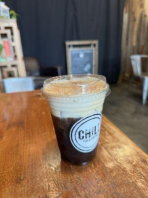 Cold brew with s'mores cold foam