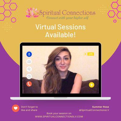 Virtual sessions available!
Readings can be done via Phone or Video Chat.