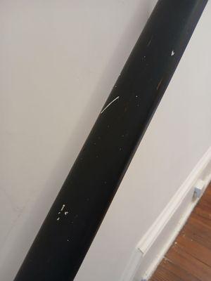 Plaster splatter on railing after "cleanup"