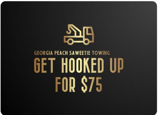 Get Hooked Up For $75 
For All Your Local Tows To Get Tire Repair and or Get Mobile Tire Service On Site