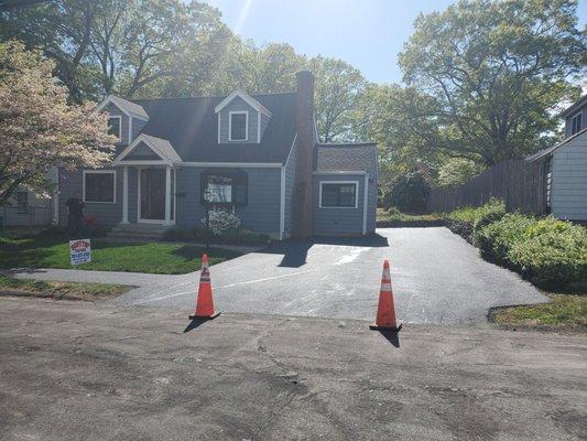 Newer asphalt paved Driveway  installed  July  2022