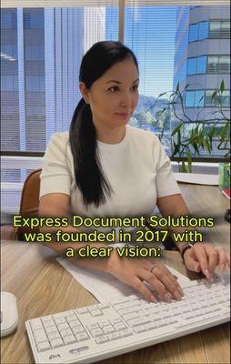 Express Document Solutions was founded in 2017 with a clear vision: