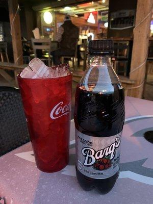 Root beer comes bottled