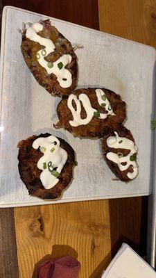 Loaded potato skins