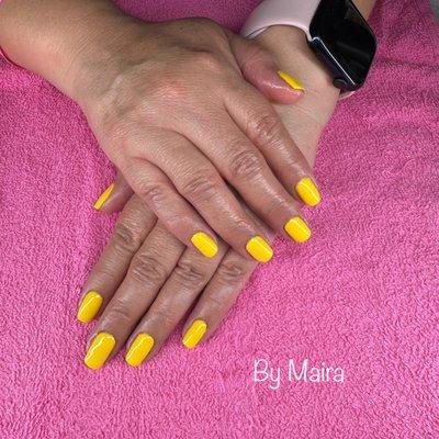 Gel manicure natural nails