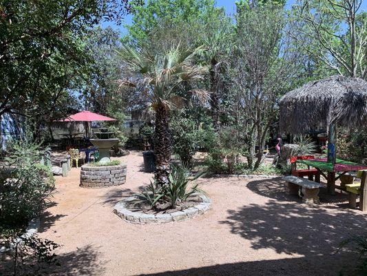 Outside dining sits about 300. Plenty of room for me and you!