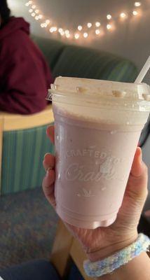 strawberry cheesecake milkshake which is divine