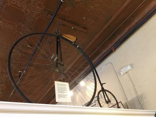 In the 1880s, a mining engineer, Dana C. Irish, rode this bicycle 16 miles daily (to/fro .. Not just for a workout ;)