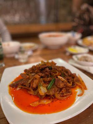 Spicy pork