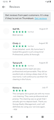 Reviews from Thumbtack